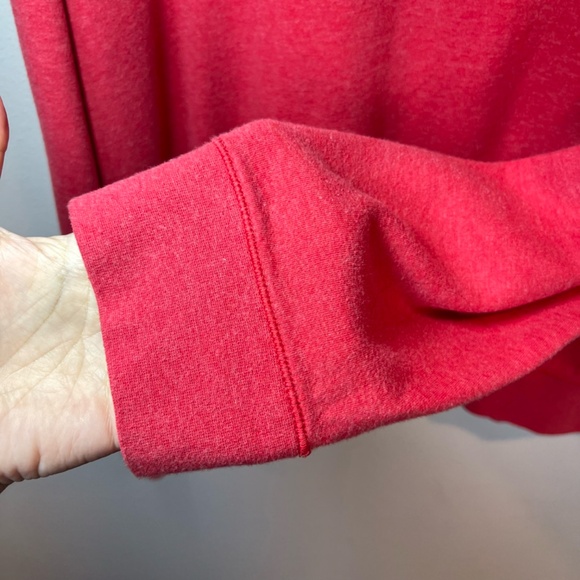 Polo Ralph Lauren Men's 1/4 Zip Pullover Sweatshirt Red Heather Blue Pony Medium - Picture 7 of 13